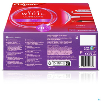 Colgate max white kit blancheur led    2 prod.