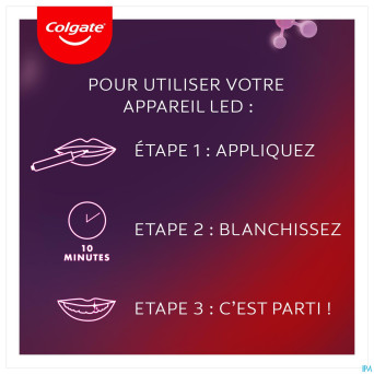 Colgate max white kit blancheur led    2 prod.