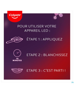 Colgate max white kit blancheur led    2 prod.