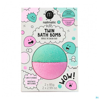 Nailmatic kids duo boule bain rose&vert    2x85g