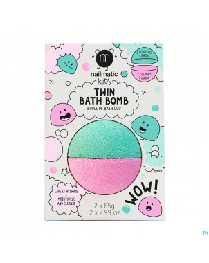 Nailmatic kids duo boule bain rose&vert    2x85g