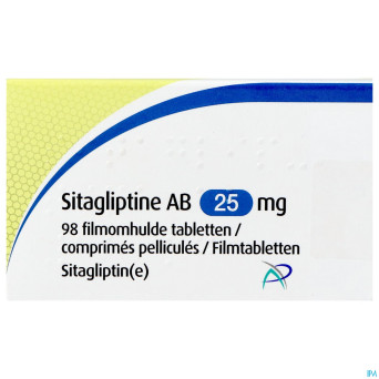 Sitagliptine ab 25mg    comp pell 98 x 25mg