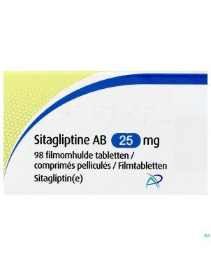 Sitagliptine ab 25mg    comp pell 98 x 25mg