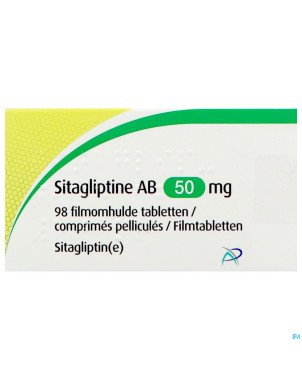 Sitagliptine ab 50mg    comp pell 98 x 50mg