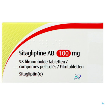 Sitagliptine ab 100mg    comp pell 98 x 100mg