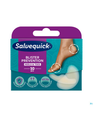 Salvequick pansements prevention orteils&talons 10