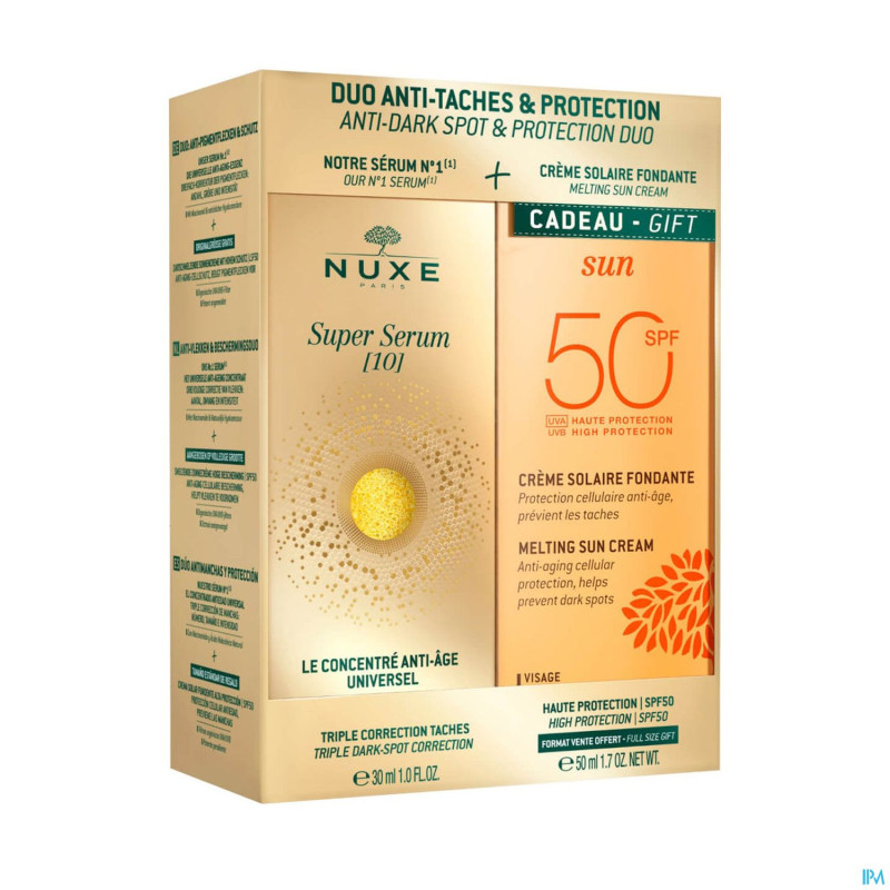 Nuxe duo super serum10 30ml+cr.fond.ip50 50ml free