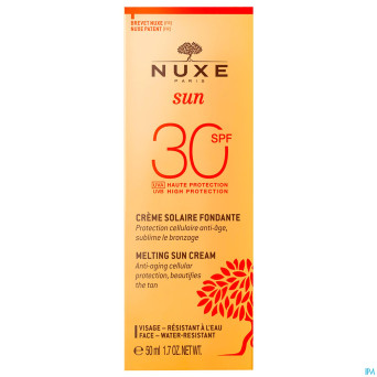 Nuxe sun creme solaire fondant ip30 visage 50ml