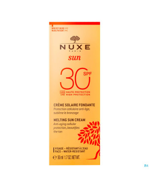 Nuxe sun creme solaire fondant ip30 visage 50ml
