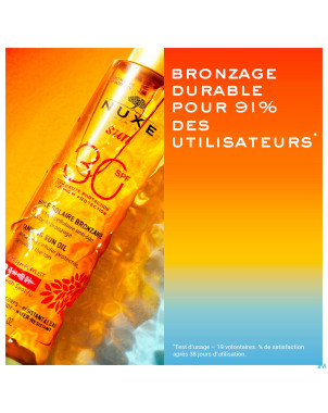 Nuxe sun huile bronz. ip30 visage&corps150ml