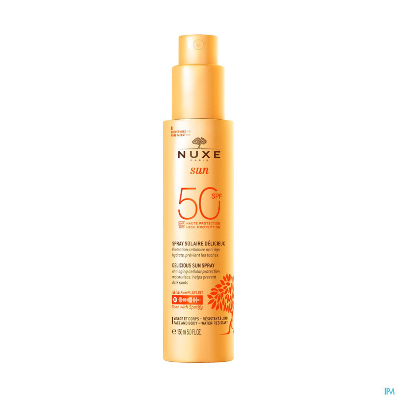 Nuxe sun spray delicieux ip50 visage&corps150ml