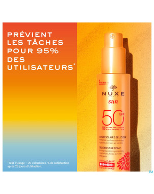 Nuxe sun spray delicieux ip50 visage&corps150ml