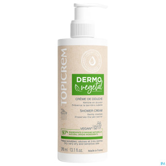 Topicrem dermovegetal cr douche a/dessech.   390ml