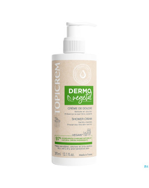 Topicrem dermovegetal cr douche a/dessech.   390ml