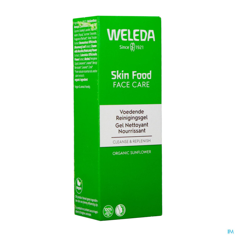 Weleda skin food gel nettoyant nourrissant    75ml