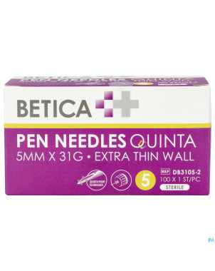 Betica aiguilles stylo inj quinta 5mmx31g    100