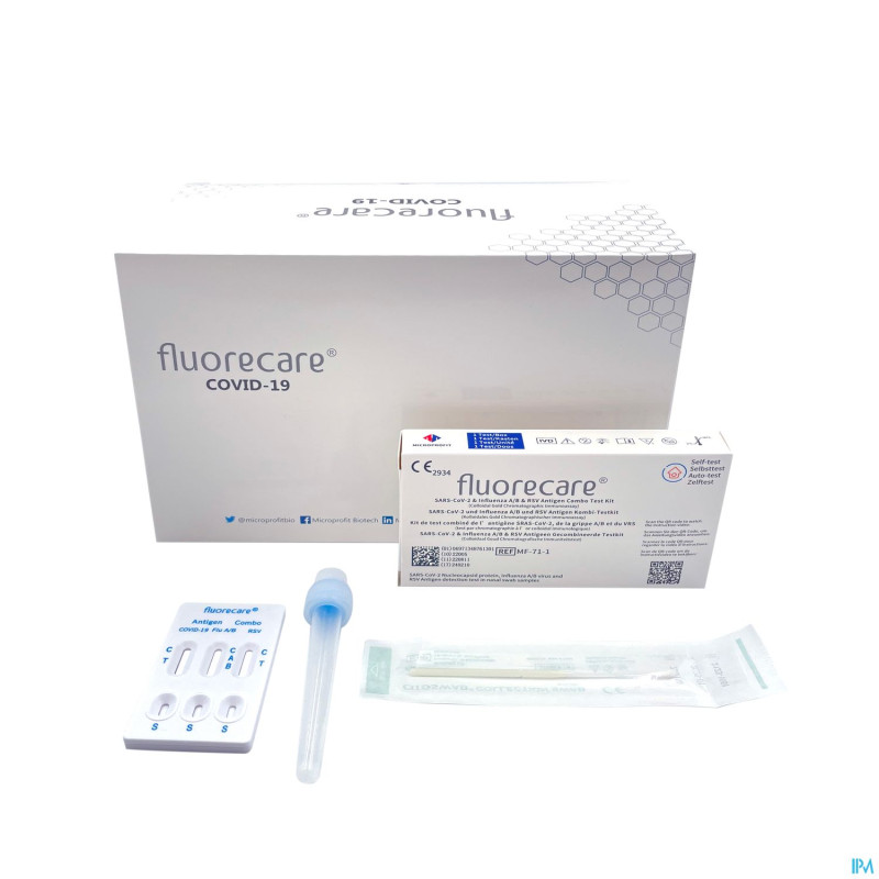 Fluorecare combi rsv/flu/covid autotest   20 magis