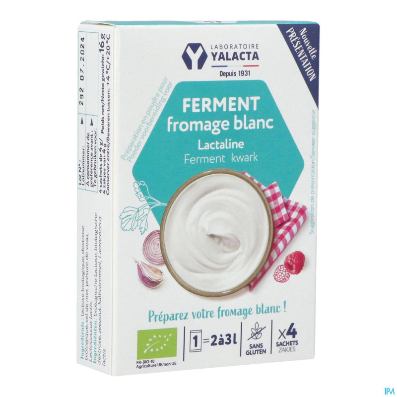Yalacta ferment fromage blanc bio    4x4g