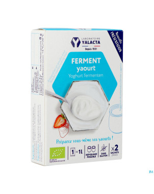 Yalacta ferment yaourt bio    2x4g