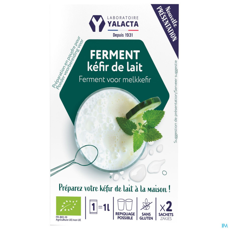 Yalacta ferment kefir lait bio    2x4g
