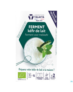 Yalacta ferment kefir lait bio    2x4g