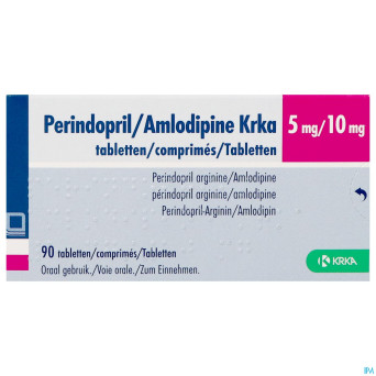 Perindopril/amlodipine krka 5mg/10mg    comp 90