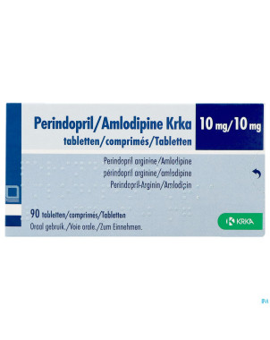 Perindopril/amlodipine krka 10mg/10mg    comp 90