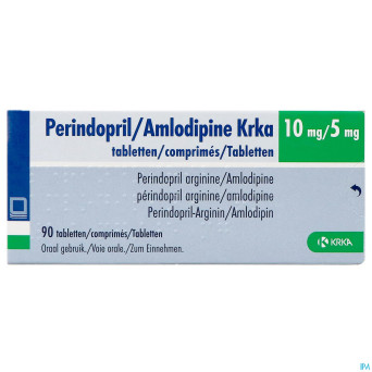 Perindopril/amlodipine krka 10mg/5mg    comp 90