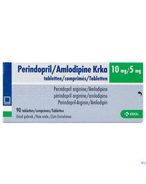 Perindopril/amlodipine krka 10mg/5mg    comp 90