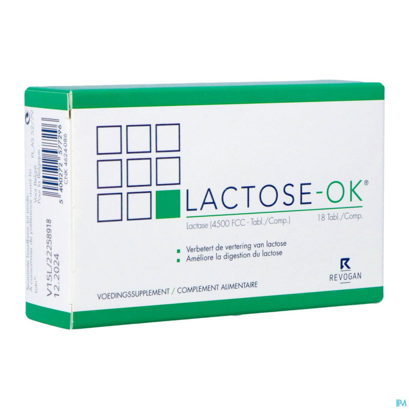 Lactose-ok comp 18 revogan