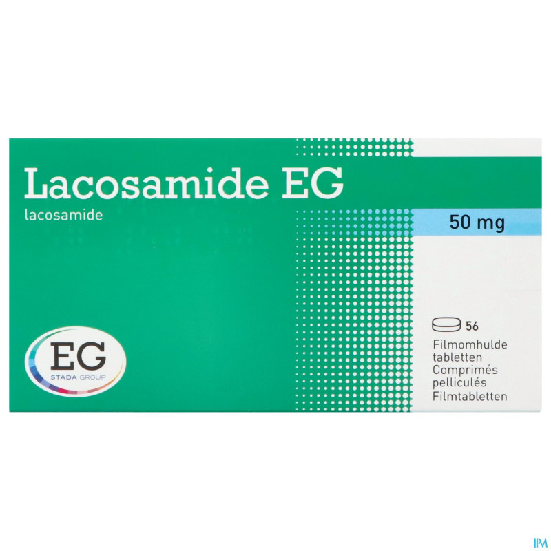 Lacosamide eg 50mg    comp pell 56