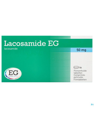 Lacosamide eg 50mg    comp pell 56