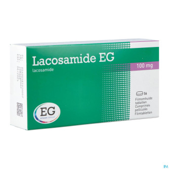 Lacosamide eg 100mg    comp pell 56