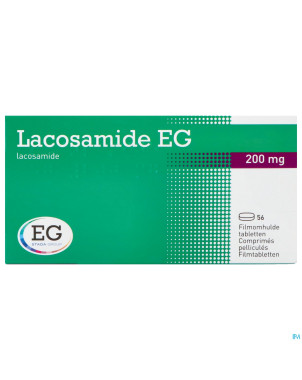 Lacosamide eg 200mg    comp pell 56