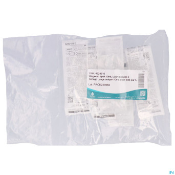 Seringue usage unique 10ml luer-lock    5 magis