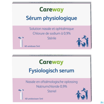 Careway nasal serum physio unidoses    100x5ml