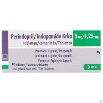 Perindopril/indapamide krka 5mg/1,25mg    comp 90