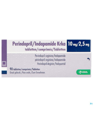 Perindopril/indapamide krka 10mg/2,50mg    comp 90