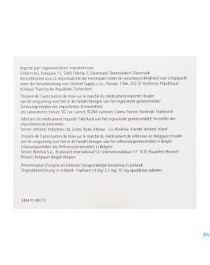 Triplixam 10mg/2,50mg/10mg orifarm comp pell90 pip