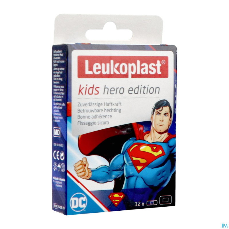 Leukoplast kids assortiment ed. spec. superman  12