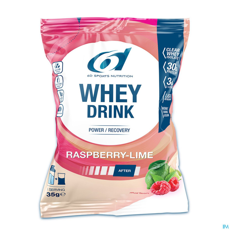 6d whey drink raspberry&lime    pdr 8x35g