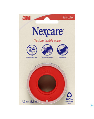 Nexcare 3m textile ruban flexi. 4,2mx12,5mm nt04-1