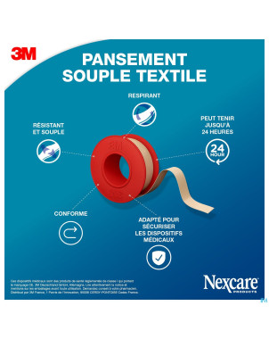 Nexcare 3m textile ruban flexi. 4,2mx12,5mm nt04-1