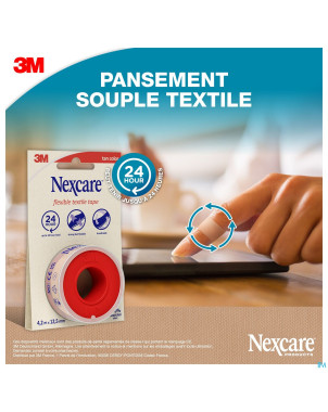 Nexcare 3m textile ruban flexi. 4,2mx12,5mm nt04-1