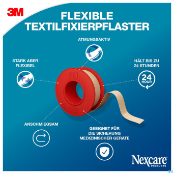 Nexcare 3m textile ruban flexi. 4,2mx12,5mm nt04-1