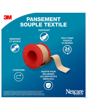 Nexcare 3m textile ruban flexible 4,2mx25mm nt04-2