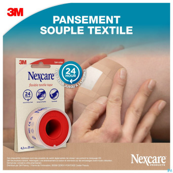Nexcare 3m textile ruban flexible 4,2mx25mm nt04-2