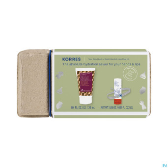 Korres gs coffret soins intense mains&levres 2prod