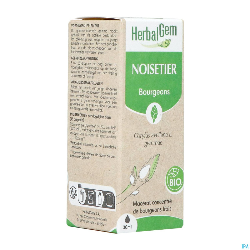 Herbalgem noisetier bio    30ml