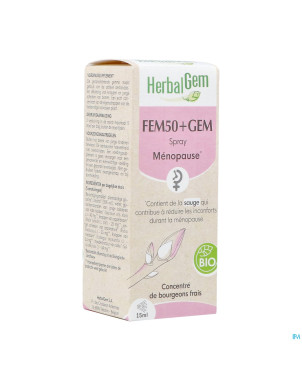 Herbalgem fem50+ gem spray bio 15ml